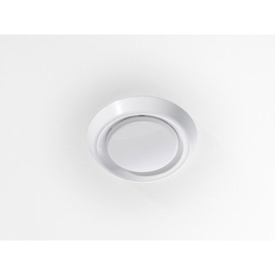 Duco Grille de ventilation ronde Plastique Blanc