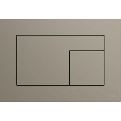 Tece TECEvelvet Plaque de commande WC technologie double chasse couleur Castoro Ottawa beige brun