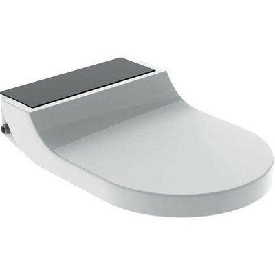 Geberit AquaClean tuma Zitting - onderdouche - zwart glas decor - glans wit