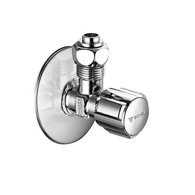 Schell Comfort robinet d'arrêt d'angle avec raccord 1/2x3/8 à compression chrome