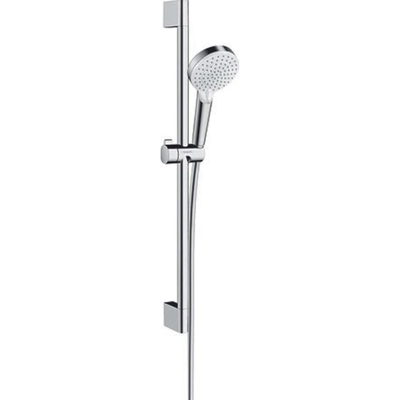 Hansgrohe Crometta Doucheset Vario - ecosmart - met Unica Croma - glijstang 65 cm wit/chroom - wit chroom