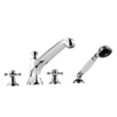 Dornbracht Madison Mitigeur de baignoire 4 trous 225mm avec inverseur avec garniture avec bec chrome