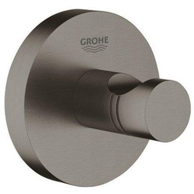Grohe Essentials Handdoekhaak - rond - brushed hard graphite (antraciet)
