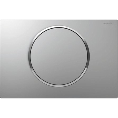 Geberit Sigma10 bedieningsplaat - spoel-stop spoeling - rond - glans mat chroom