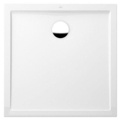 Villeroy & Boch Futurion Flat douchebak quaryl vierkant - 90x90x2.5cm - White Alpine (glans wit)