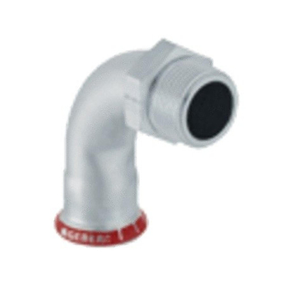 Geberit Mapress persfitting - C-staal verzinkt - overgangsbocht - 90 graden - pers - M - 22-3/4 M
