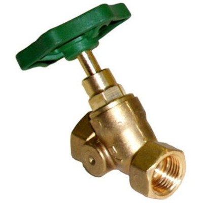 Go by Van Marcke robinet d'arrêt incliné avec obturateur 1/2F x 1/2F laiton