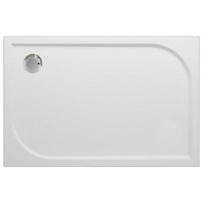 GO by Van Marcke Argon receveur de douche polybéton gelcoat 120x80x3cm rectangulaire évacuation D90mm sans jeu de pieds blanc