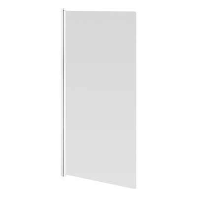 GO by Van Marcke Megalo paroi de baignoire 750x1300mm 1 partie profils blancs 4mm réversible verre de sécurité transparent