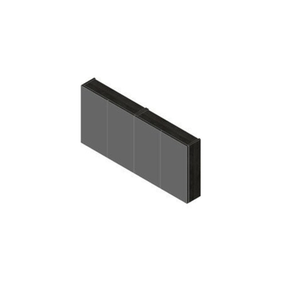 Nemo Spring Nebulo spiegelkast - 140x65x17.8cm - 4 deuren glazen leggers - met stopcontact - Royal Vanille