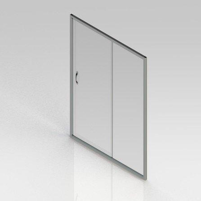GO by Van Marcke Belo schuifdeur 140x190cm 6mm easy clean glas profielen aluminium verchroomd regelbaar 1360-1410mm