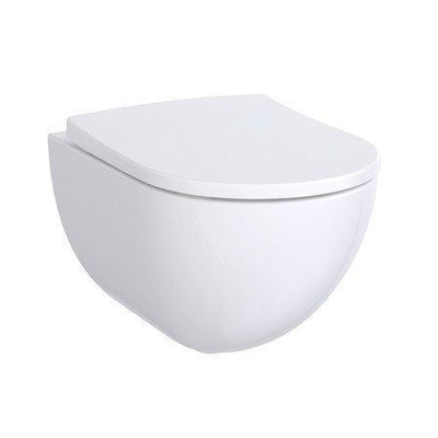 Toilet suspendu Geberit Acanto à fond creux sans bride 4.5/6l blanc sans abattant WC