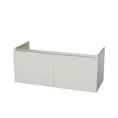 Nemo Start Tempus meuble bas 1200 x 500 x 495 mm 2 portes sans poignées couleur blanc