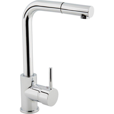 GO by Van Marcke Cocoon keukenmengkraan ngreeps met uittrekbare sproeier Belgaquagekeurd waterbesparend mobiele bek keramische schijven inclusief flexibels en fixatieset chroom SHOWROOMMODEL