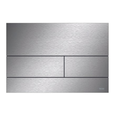 Tece Square II plaque de commande duospoel technique incl. cadre d'encastrement métal inox brossé