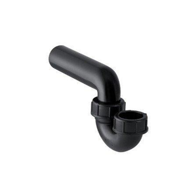 Geberit PE buissifon - model P - voor uitgietbak - D - 50mm x - 50mm - PE - zwart