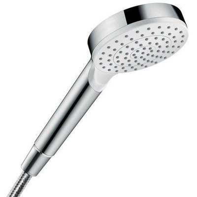 Hansgrohe Crometta Handdouche - 1jet Green - diameter 10cm - met krachtige regenstraal chroom/wit - wit chroom