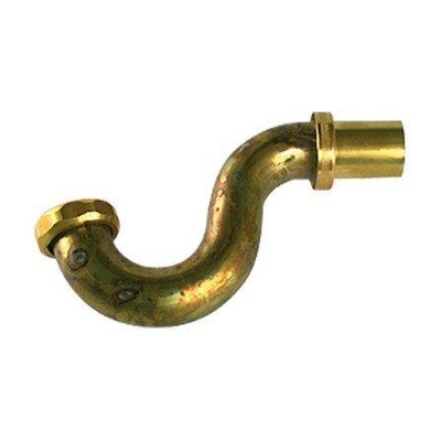 Nemo Skill siphon de baignoire sans bonde en laiton écrou libre 54 x 32 mm H 100 mm