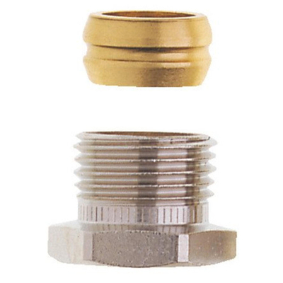 Knelset Heimeier 1/2"bu. x 15 mm nickelé