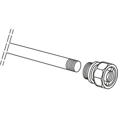 Nemo Spring ensemble tube plongeur pour raccordement supérieur des radiateurs sèche-serviettes Nemo Spring Toronto Taberno Ofena