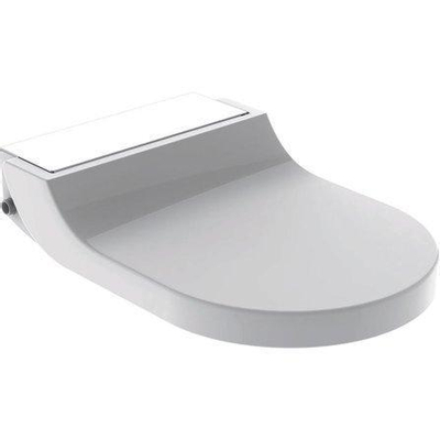 Geberit Aquaclean tuma Abattant WC - douche intégrée - verre blanc décor - blanc