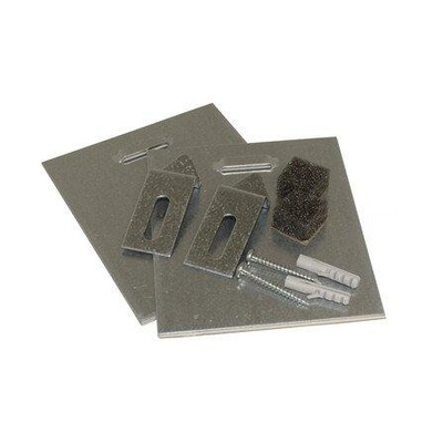 De Beer verdekte spiegelbevestiging – voor spiegels tot 1,6 m² en 12 kg – complete set – Grijs