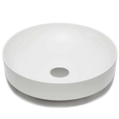 GO by Van Marcke vasque à poser - 40x40x9cm - à poser - ronde - porcelaine blanc mat