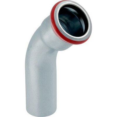 Geberit Mapress Bocht - 45 graden verzinkt - met mof/spie - 22mm