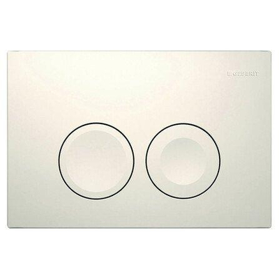 Geberit Deltabedieningsplaat Delta25 - dualflush - 24.6x16.4cm - alpien wit