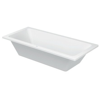 Duravit D-code Kunststof duobad acryl rechthoekig - 180x80x40cm - zonder poten - glans wit