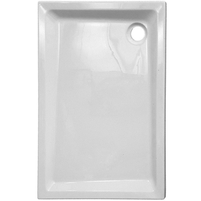 Nemo Spring Horus douchebak - 140x90x4.5cm - acryl - afvoer D90 - wit - zonder potenstel - dikte 4mm