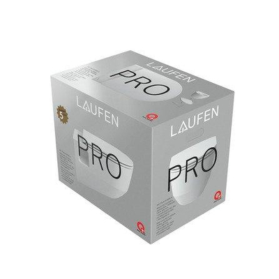 Laufen Pro Pack wandcloset 39.7x55.7x46.5cm diepspoel incl. slimseat closetzitting met softclose incl. montage tape keramiek/duroplast wit