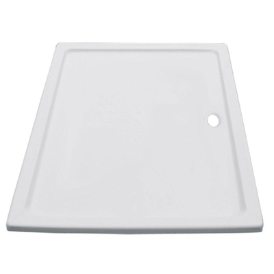 GO by Van Marcke Eden receveur de douche acrylique blanc 140x90x3.5 cm couleur stable conserve un éclat intact insonorisant facile à nettoyer couche de fond renforcée de 16 mm et couche de fibre