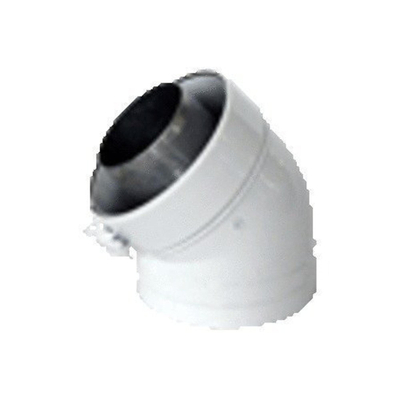 Burgerhout coude concentrique alu fix 45° 80/125mm