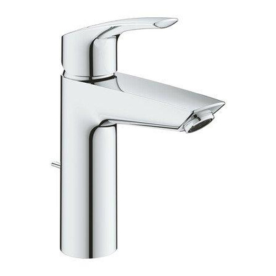 Grohe Eurosmart Wastafelmengkraan - M-Size - metalen hendel - SilkMove StarLight EcoJoy - met temperatuurbegrenzer - chroom