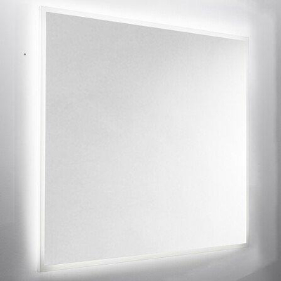 Nemo Spring Destra spiegel 120x60cm rechthoek met plexi LED gezandstraald antidamp