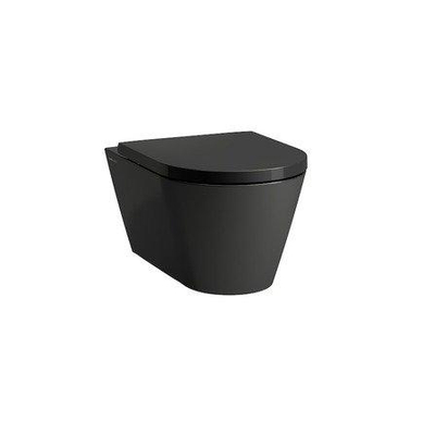 Kartell by Laufen hangtoilet – Rimless – verdekte bevestiging – diepte 54,5 cm – glans zwart