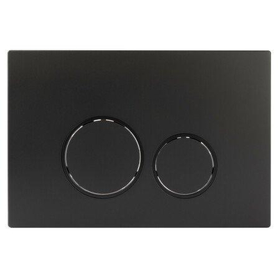 Starbluedisc doppio plaque de commande pour Réservoir WC geberit up100/up320 noir mat