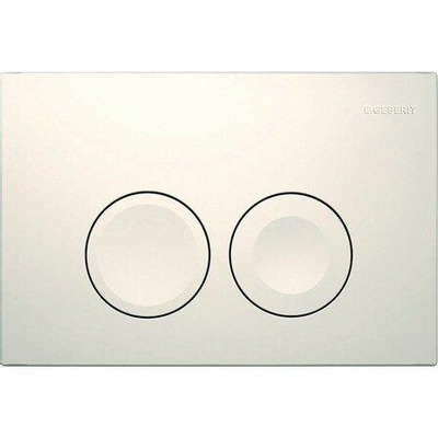 Geberit Deltabedieningsplaat Delta25 - dualflush - 24.6x16.4cm - alpien wit