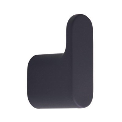 Nemo Stock - Scura - haak - enkel - wandmontage - 60 x 20 x 40 mm - messing - zwart soft touch SHOWROOMMODEL