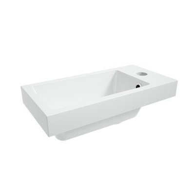 Nemo Spring Aurora Alba handwasbak - 40x20.1x12.2cm - minerale composiet - hoogglans wit
