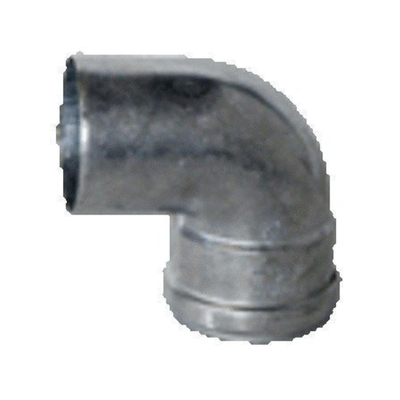 Burgerhout Bm fix coude d'évacuation en aluminium à paroi épaisse 45 degrés 80mm