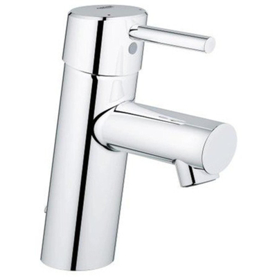 Grohe Concetto Wastafelmengkraan - eengreeps - met keramische schijven - flexibele aansluitslangen - met temperatuurbegrenzer - chroom