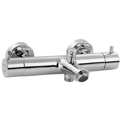 GO by Van Marcke Cocoon thermostatische badmengkraan waterbesparend hartafstand 15cm chroom