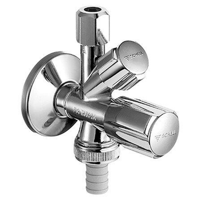 Schell Comfort robinet d'arrêt d’angle avec RV avec ASAG 1/2 chrome