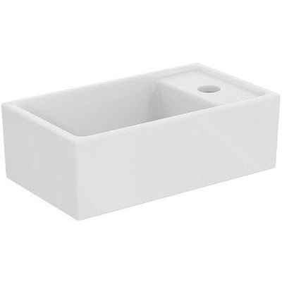 Ideal Standard Tempo lave-mains 37x21cm trou de robinetterie à droite sans trop-plein céramique blanc