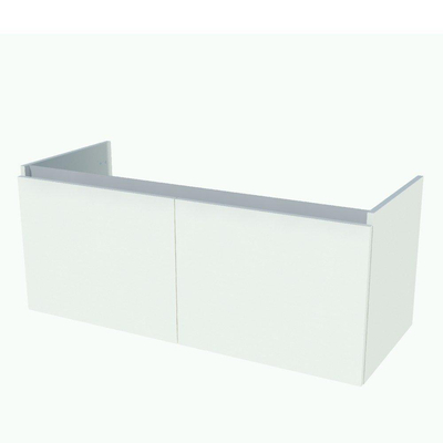 Nemo Start Tempus onderbouwkast - 120x50x49.5cm - 2 deuren - greeploos - wit