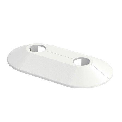 Flamco RVD CV-buisrozet dubbel 2x16mm - 1 stuk - wit