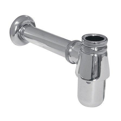 Nemo Skill fleshevel - voor wastafel - met afvoerbuis - 250mm - 5/4" x D 32 - zonder afvoerplug - sifon - chroom