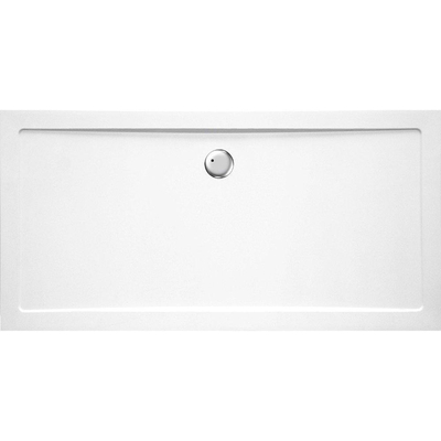 GO by Van Marcke Helion receveur de douche composite synthétique 180x90x3.5cm rectangulaire évacuation D90mm sans jeu de pieds blanc
